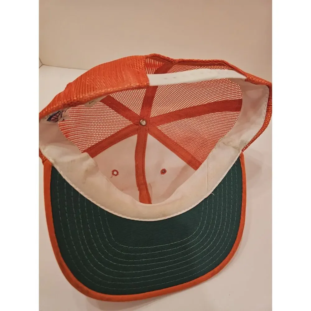 Vintage Rare 1970's Tampa Bay Buccaneers ORANGE Hat Snap Back YA Korea Excellent
